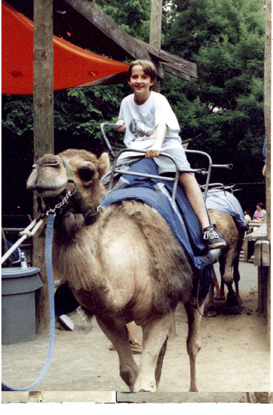 Hubert Olszewski on the camel